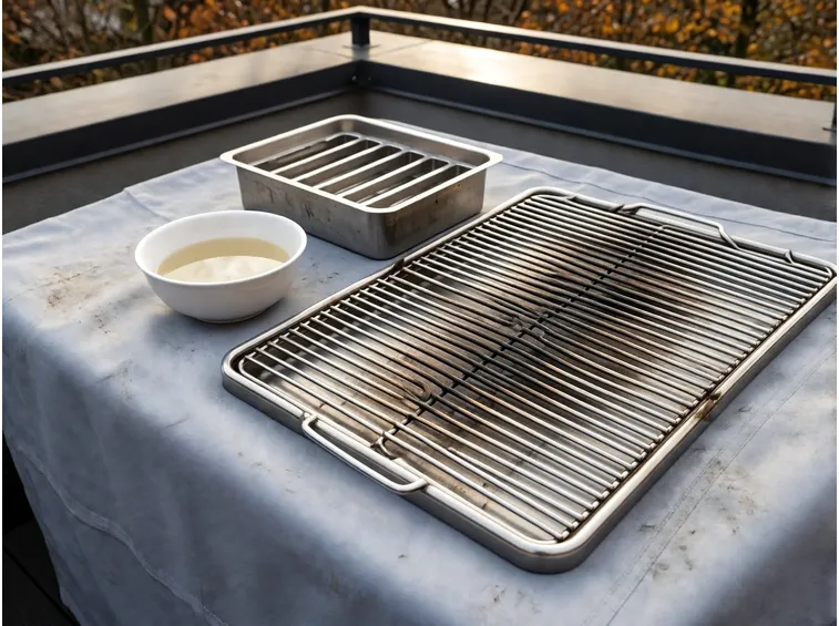 Pulizia profonda di griglie e interni del barbecue