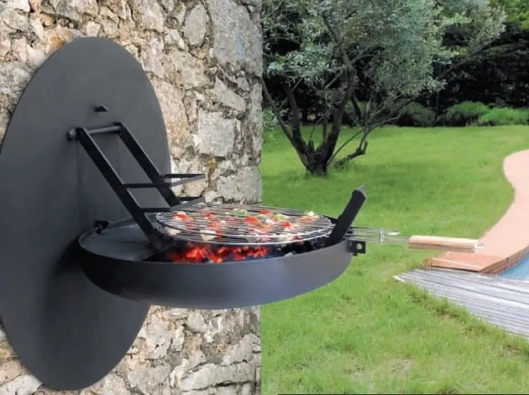 esempio barbecue a legna da parete