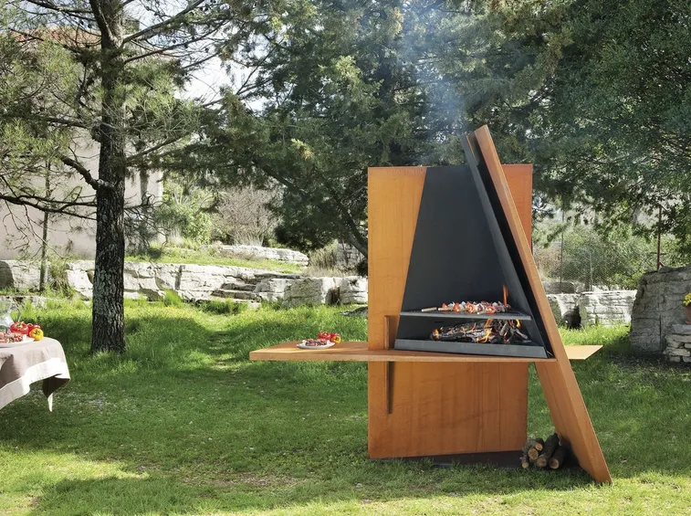 Barbecue a legna moderno