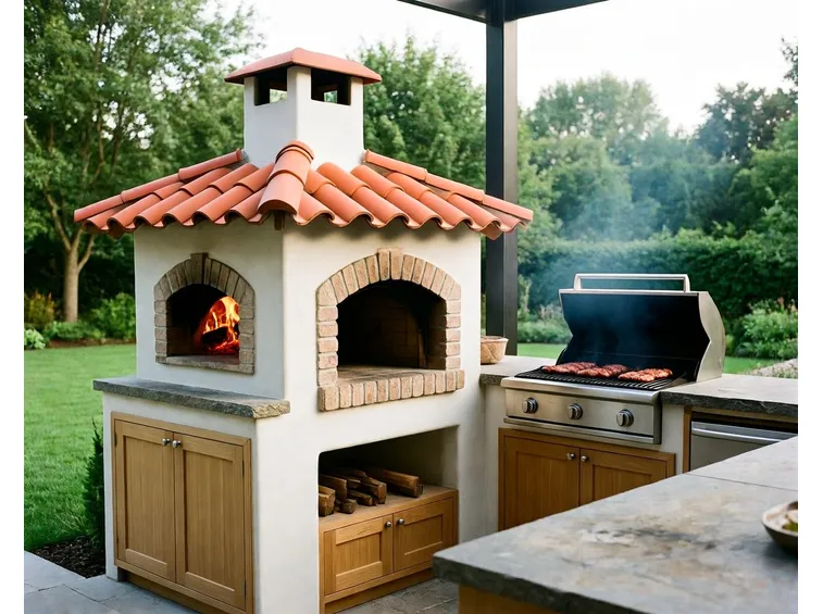Un barbecue in muratura