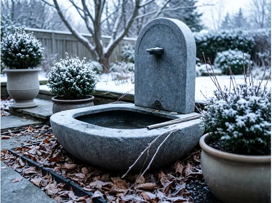 Perché svuotare la fontana da giardino in inverno