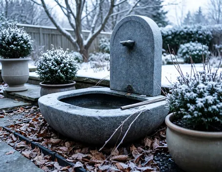 Perché svuotare la fontana da giardino in inverno