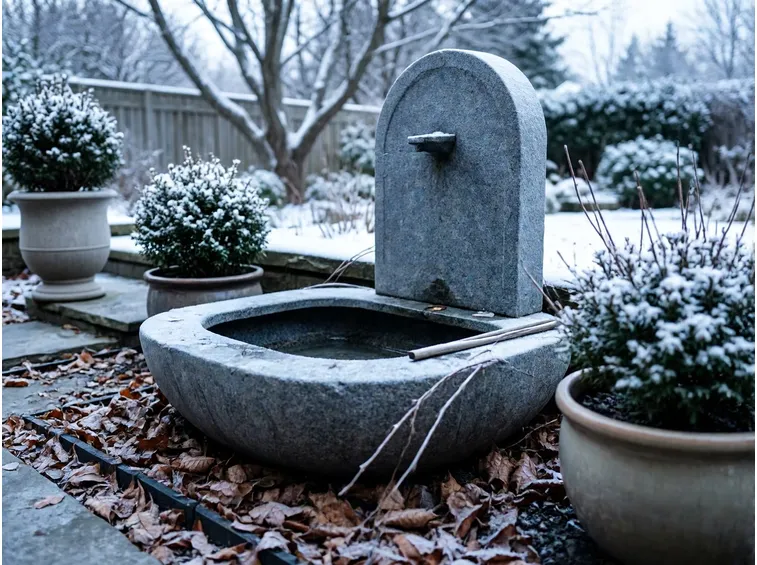 Perché svuotare la fontana da giardino in inverno