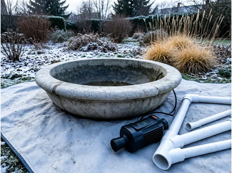 Come svuotare la fontana da giardino passo per passo