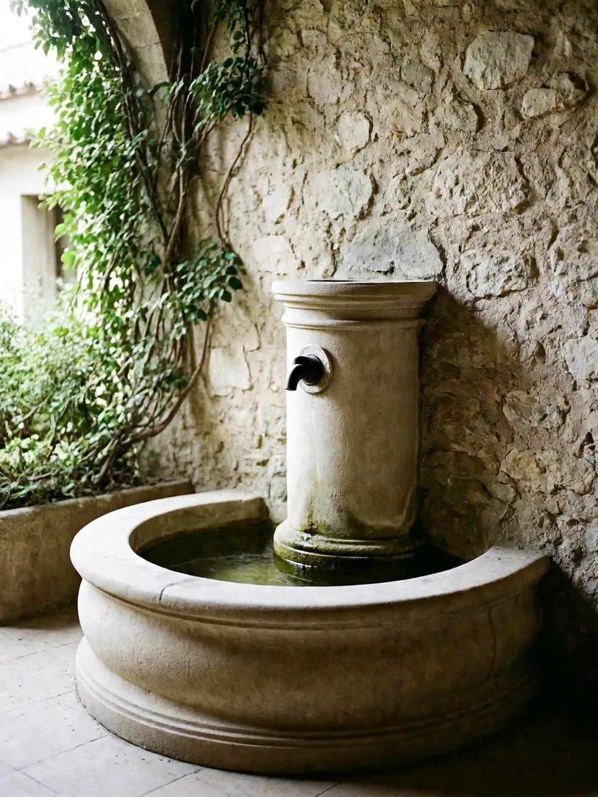 Fontana in pietra