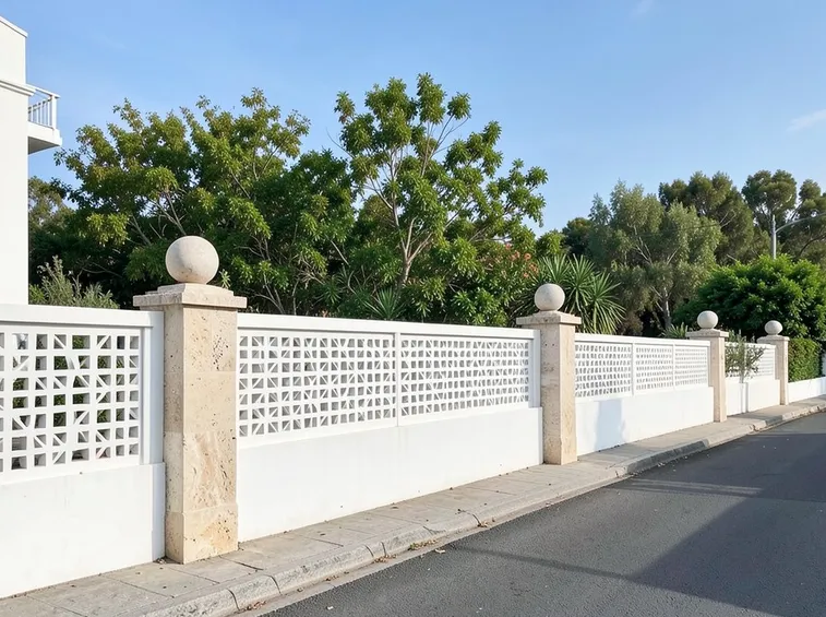 recinzione in cemento