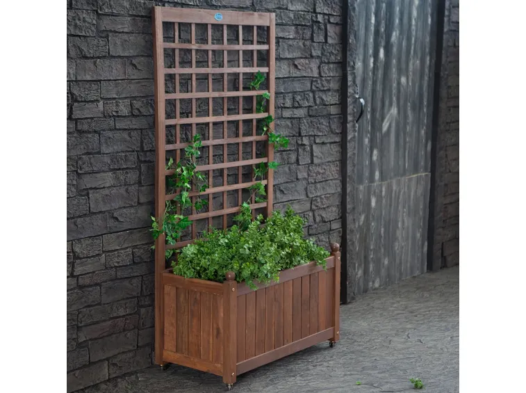 Grigliati in legno per balcone