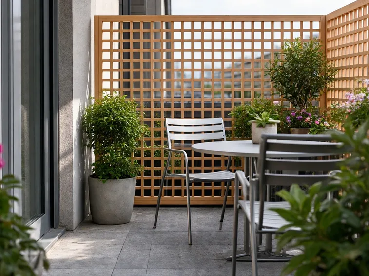 Grigliati in legno per terrazzo