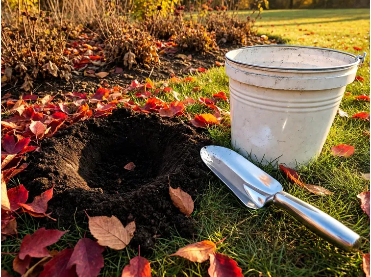 Piantare un albero insieme e raccogliere i tesori dell'autunno