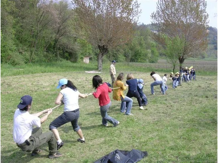 Una fune ed un nastro per giocare