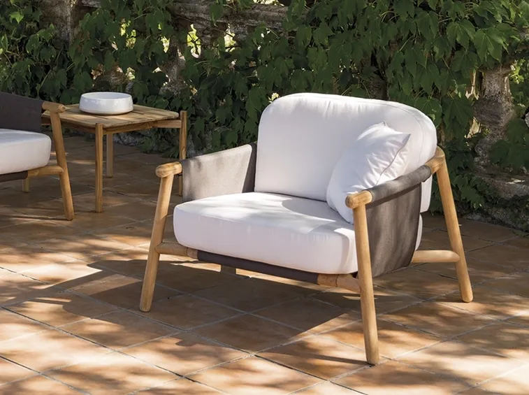 poltrona da giardino in legno