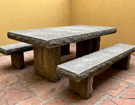 tavoli da giardino in pietra