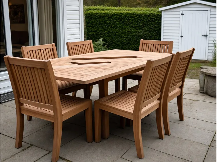 tavoli da giardino teak