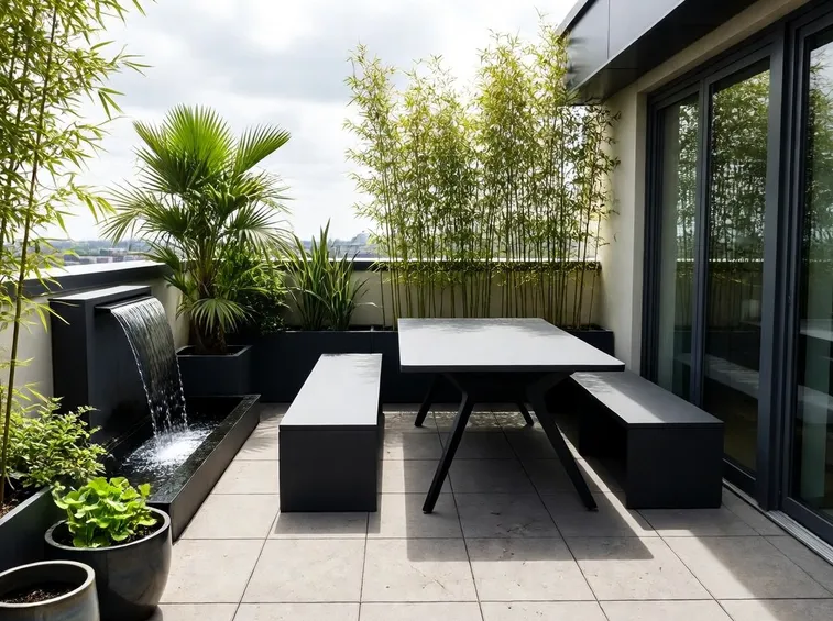 giardino sul terrazzo