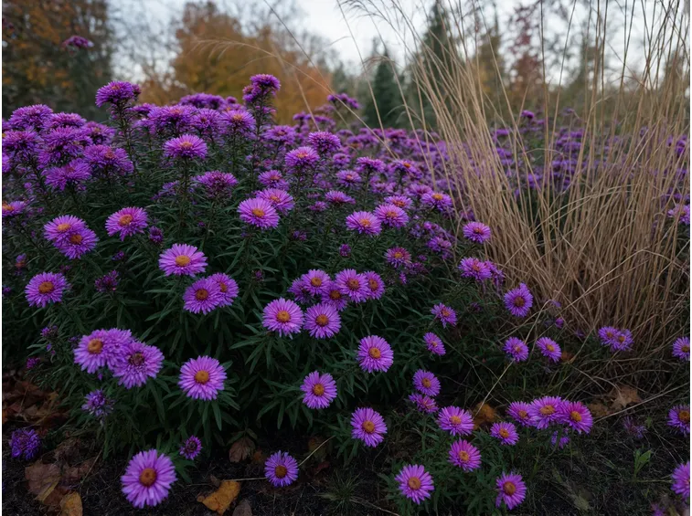 Aster e fioriture tardive per il colore di ottobre