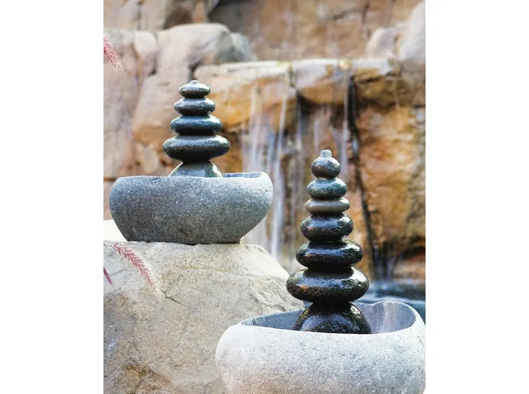 fontana zen in pietra