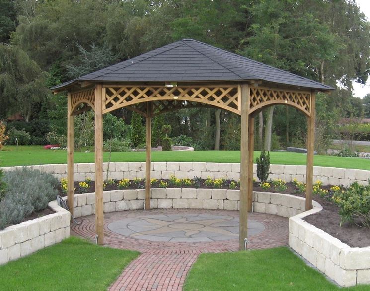 Gazebo auto gazebo Gazebo in muratura